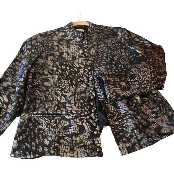 Chicos gorgeous lined jacket excellent like new so classy perfect LARGE - Picture 1 of 2